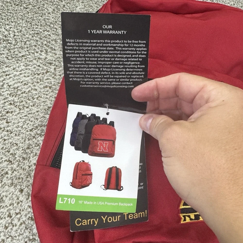 NEW Maryland Terrapins Ultimate Fan MOJO Backpack L710 Red NCAA Football